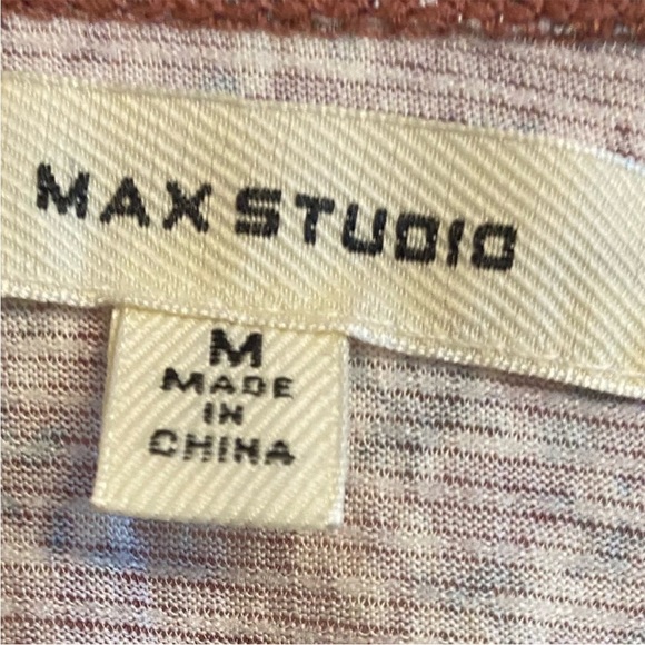 NWOT MAX STUDIO SIZE MEDIUM BOHEMIAN STYLE MINI DRESS in PURPLE and BROWNS - Picture 2 of 7